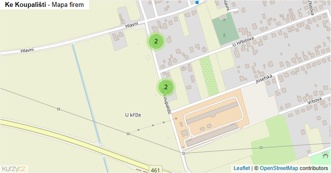 Ke Koupališti - mapa firem