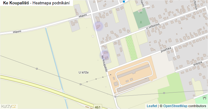 Ke Koupališti - mapa podnikání