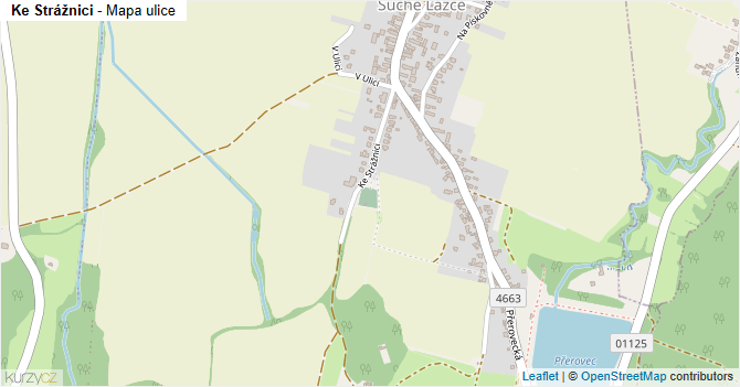 Ke Strážnici - mapa ulice