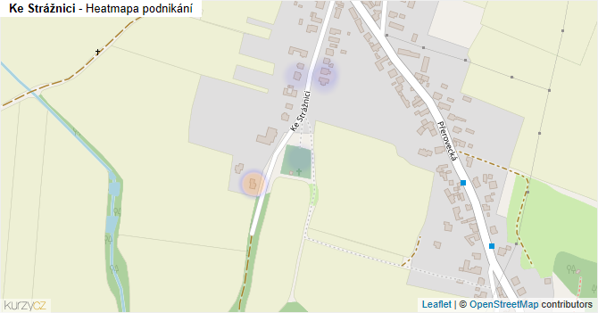 Ke Strážnici - mapa podnikání