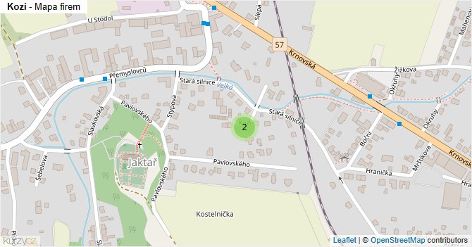 Kozí - mapa firem