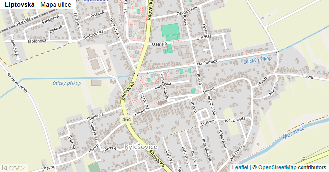 Liptovská - mapa ulice