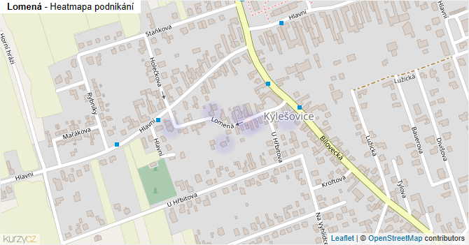 Lomená - mapa podnikání