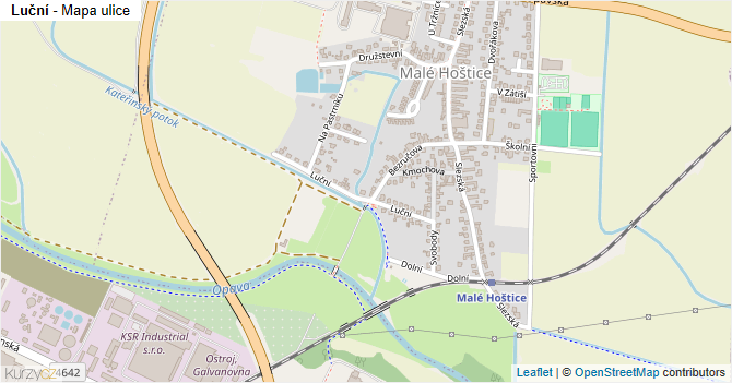 Luční - mapa ulice