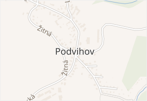 Mezi Cesty v obci Opava - mapa ulice