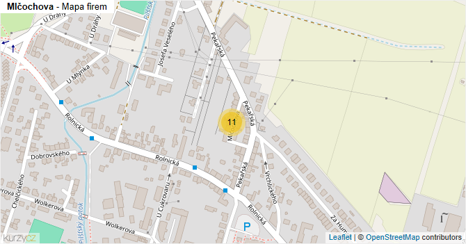 Mlčochova - mapa firem