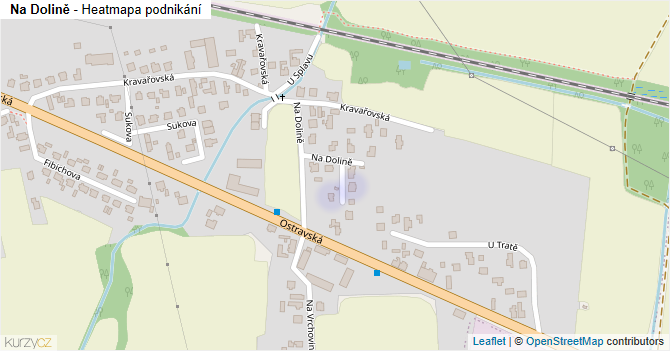 Na Dolině - mapa podnikání