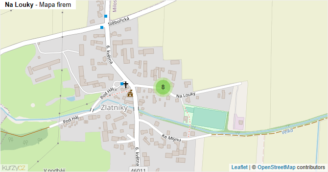 Na Louky - mapa firem