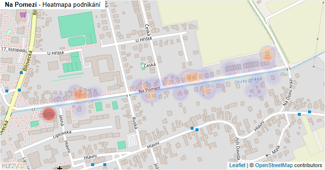 Na Pomezí - mapa podnikání