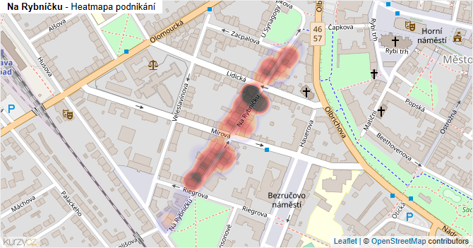 Na Rybníčku - mapa podnikání