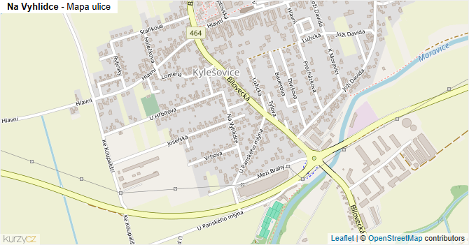 Na Vyhlídce - mapa ulice