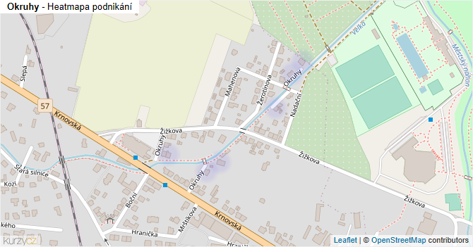 Okruhy - mapa podnikání