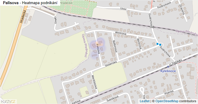 Palisova - mapa podnikání