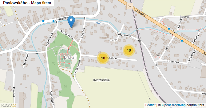 Pavlovského - mapa firem