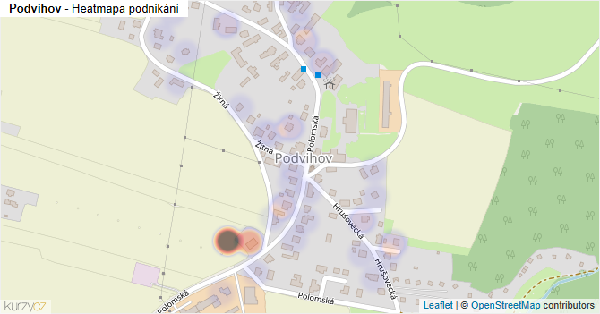 Podvihov - mapa podnikání