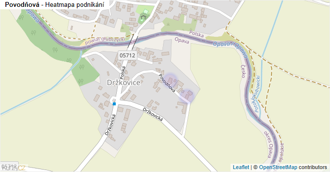 Povodňová - mapa podnikání