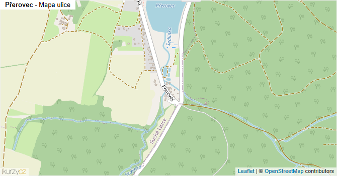 Přerovec - mapa ulice