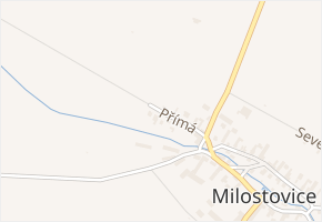 Přímá v obci Opava - mapa ulice