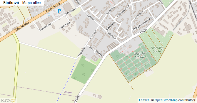 Statková - mapa ulice