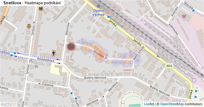 Stratilova - mapa podnikání