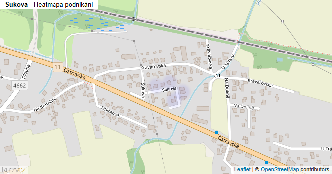 Sukova - mapa podnikání