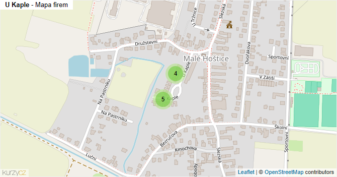 U Kaple - mapa firem