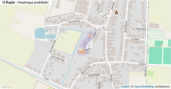 U Kaple - mapa podnikání