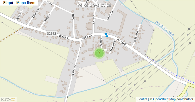 U Lávky - mapa ulice