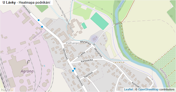 U Lávky - mapa podnikání