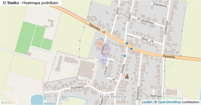 U Statku - mapa podnikání