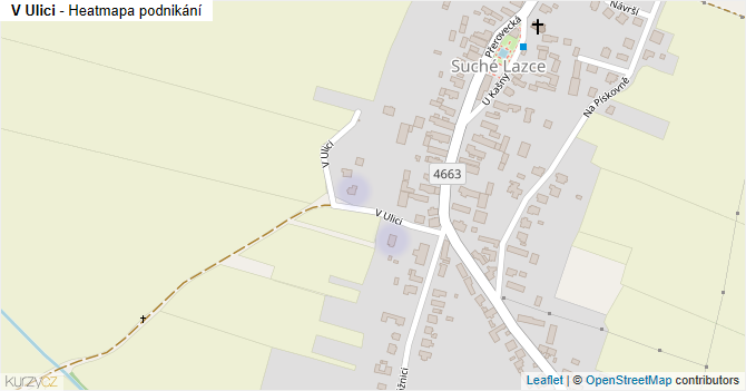 V Ulici - mapa podnikání