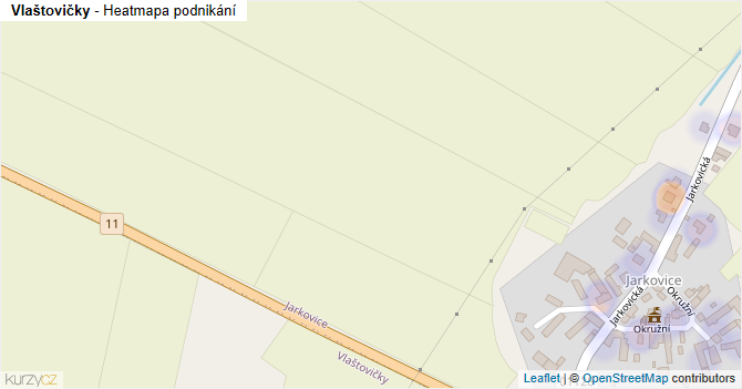 Vlaštovičky - mapa podnikání