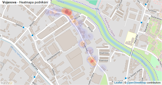 Vojanova - mapa podnikání
