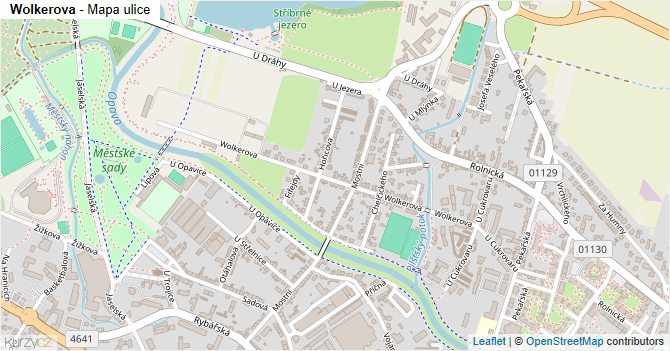 Wolkerova - mapa ulice