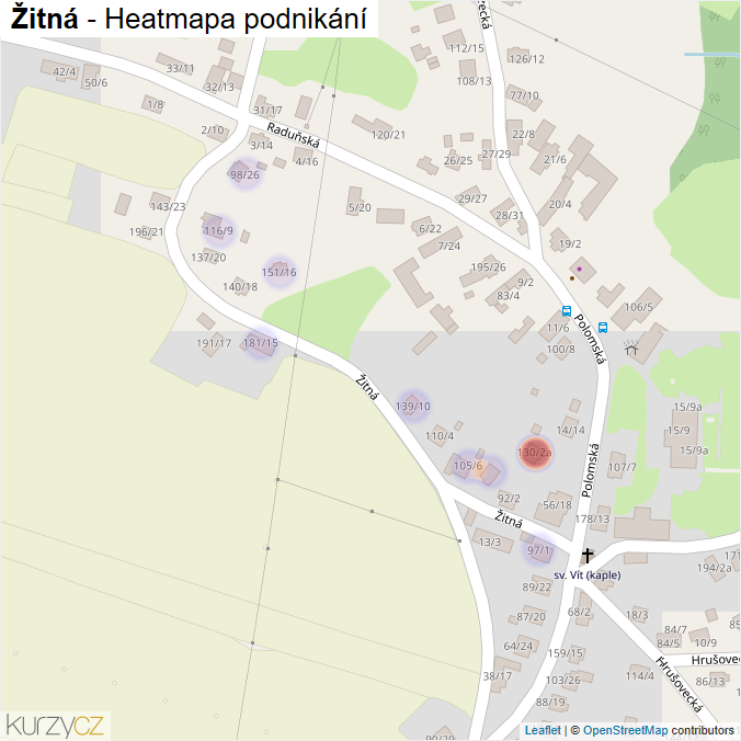 Mapa Žitná - Firmy v ulici.
