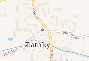Zlatníky v obci Opava - mapa městské části