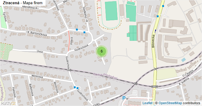 Ztracená - mapa firem