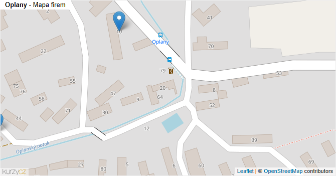 Oplany - mapa firem