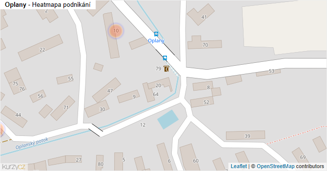 Oplany - mapa podnikání