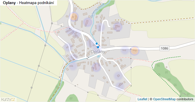 Oplany - mapa podnikání