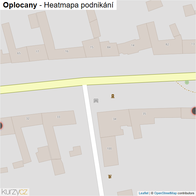 Mapa Oplocany - Firmy v obci.
