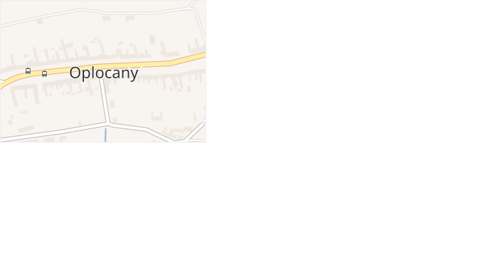 Oplocany v obci Oplocany - mapa části obce