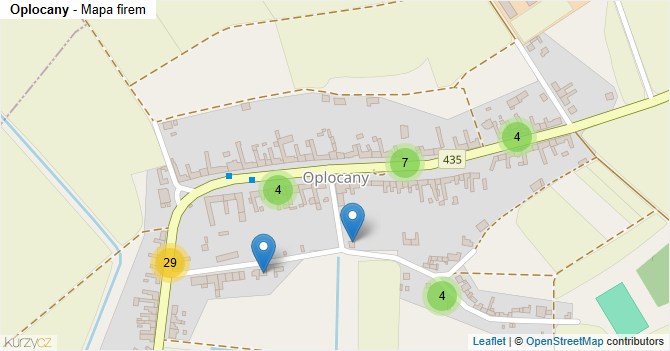 Oplocany - mapa firem