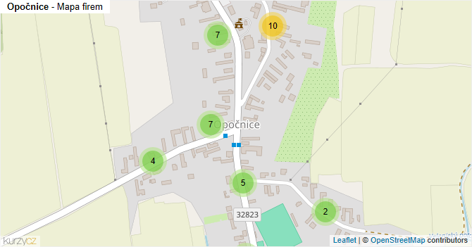 Opočnice - mapa firem
