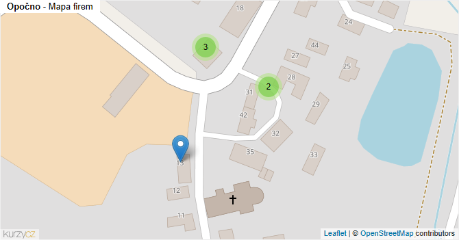 Opočno - mapa firem