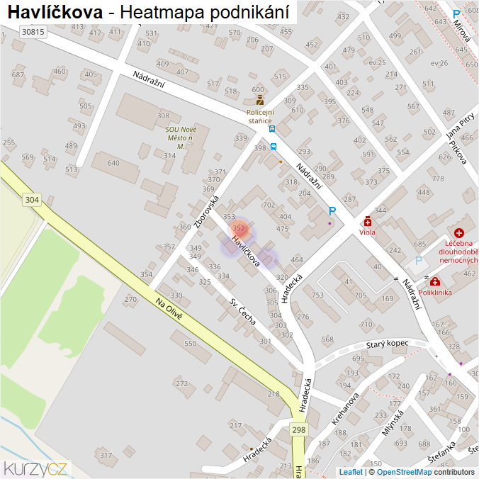 Mapa Havlíčkova - Firmy v ulici.