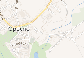 Na Stráni v obci Opočno - mapa ulice
