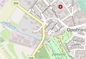 Štefanka v obci Opočno - mapa ulice