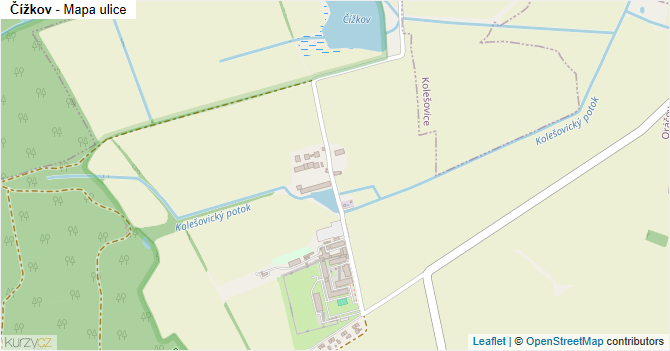 Čížkov - mapa ulice