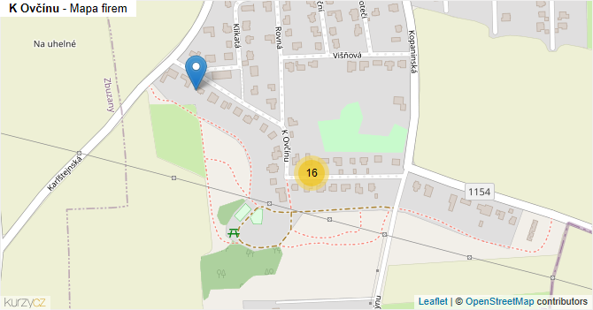 K Ovčínu - mapa firem